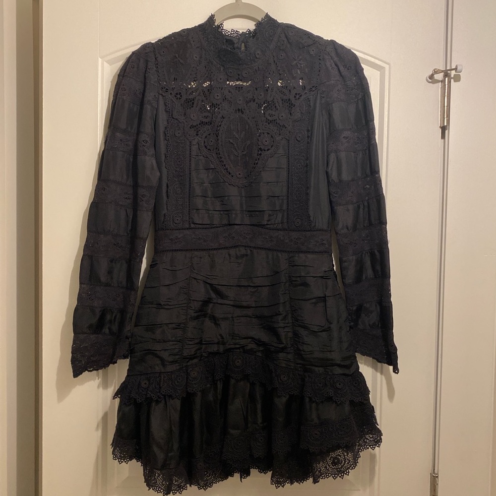 Loveshackfancy black dress, size 4